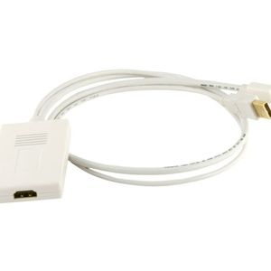 Mini DisplayPort 1.1 Male and USB Male Audio to HDMI Female Converting Adapter